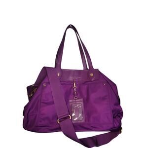 Marc by Marc Jacobs Purple Nylon Satchel Crossbody Tote Bag Purple
